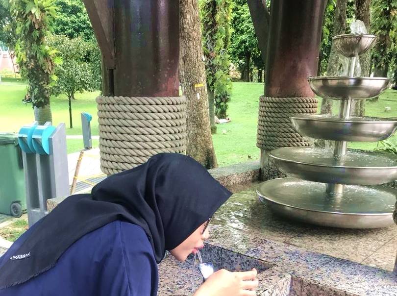 Keran Air Minum di Taman KLCC (c) Lina Auliani/Travelingyuk