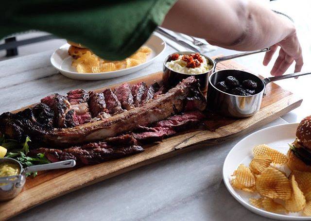 Tomahawk Steak via Instagram @greendoorkitchen