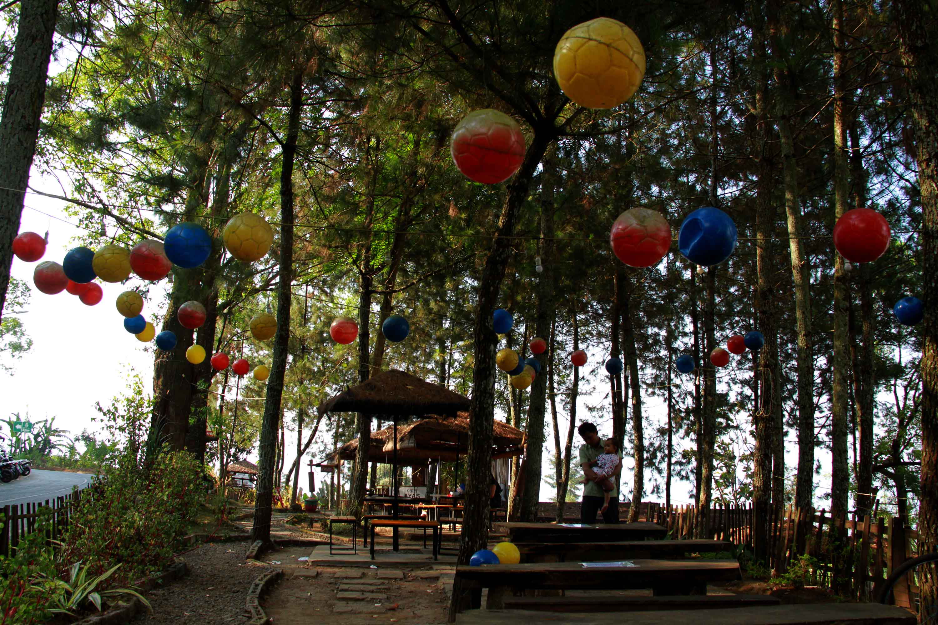 Suasana Asri di Kafe Taman Pinus (c) Fisca Tanjung/Travelingyuk